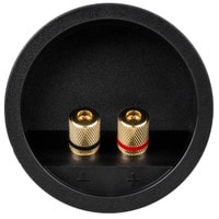 Parts Express Gold Pressfit Binding Post Banana Jack 5-Way Speaker Terminal